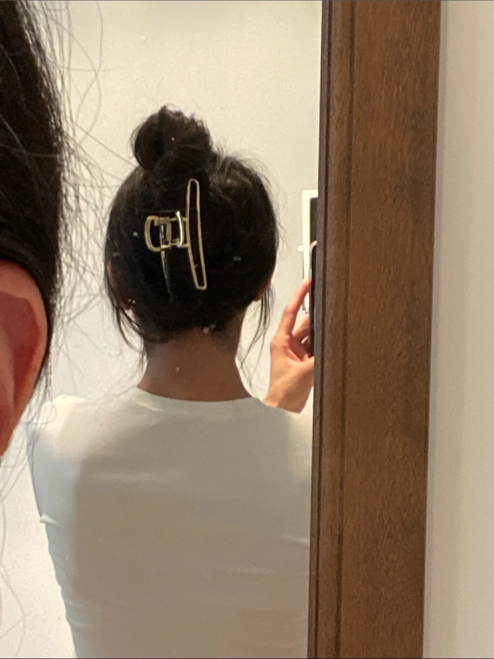 Gold Metal Hair Claw Clips - Set of 2